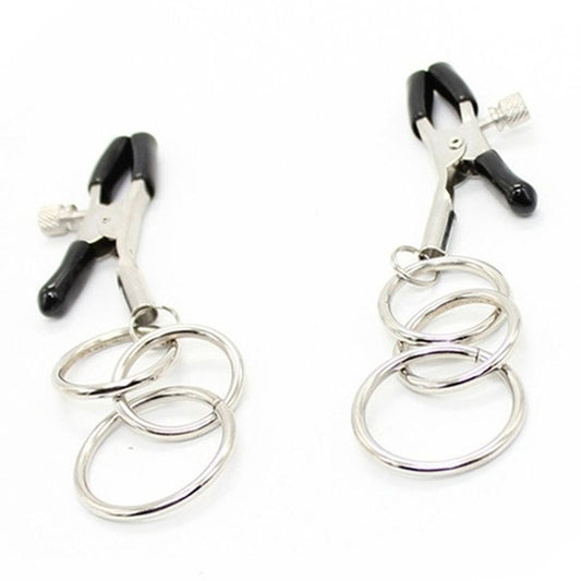 Nipple Clamps with 3 Ring Breast and Nipple Toys