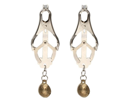 Nipple Clover Clamp With Bells - Breast and Nipple Toys