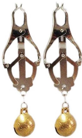 Nipple Clover Clamp With Bells - Breast and Nipple Toys