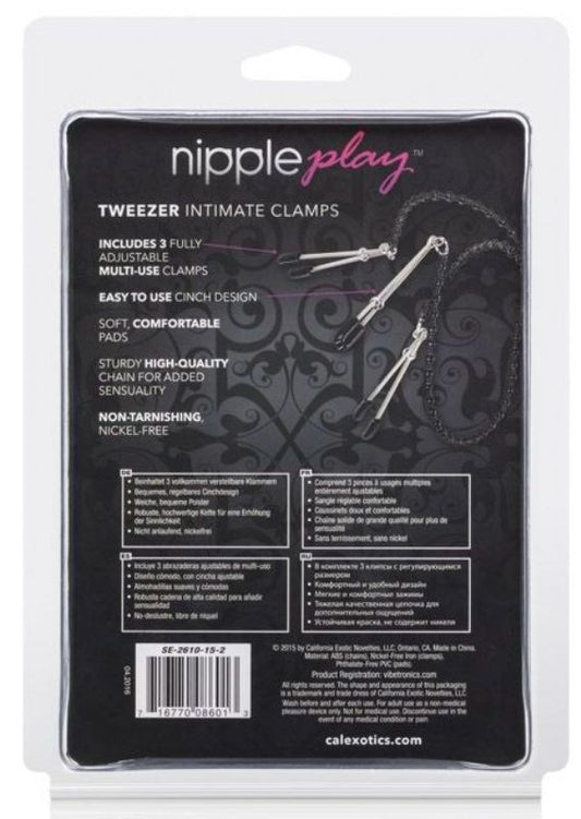 Nipple Play Tweezer Intimate Clamps - Nipple and Clit Clamps