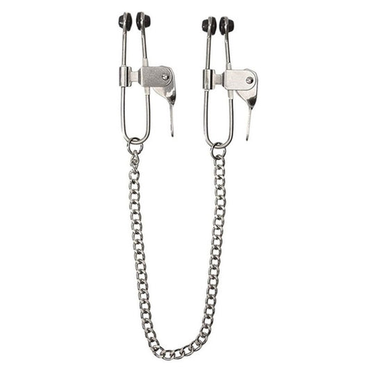 Nipple Press Clover Clamps With Chain Nipple and Clit Clamps