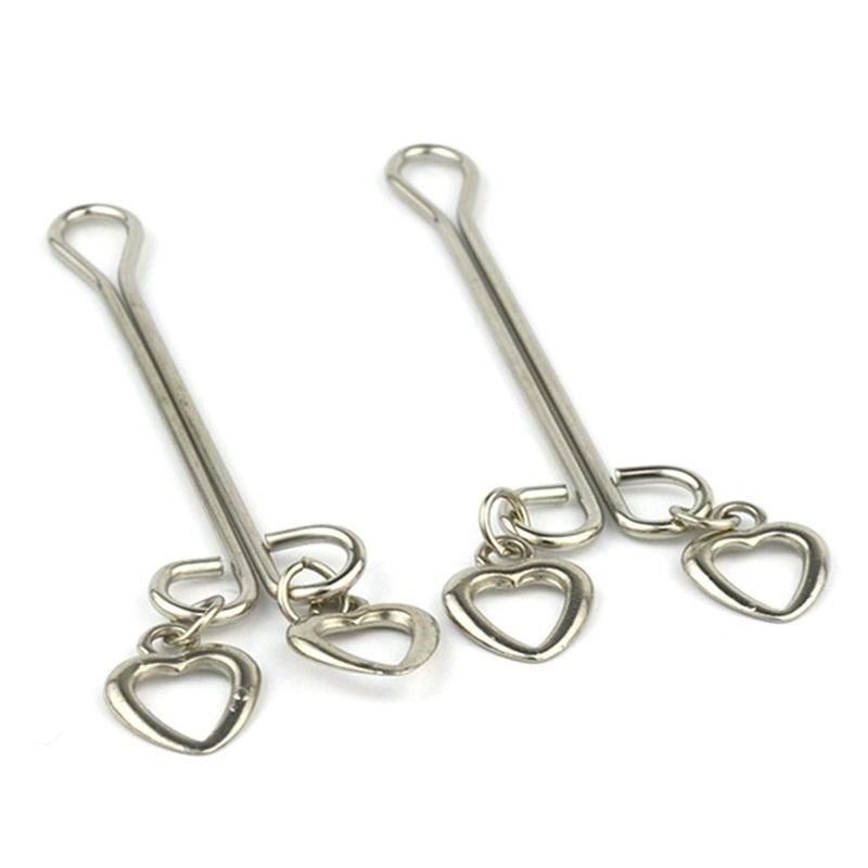 Nipple Tweezer Clamps with Heart Breast and Nipple Toys