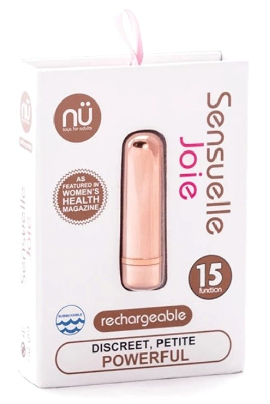 Nu Sensuelle Joie Rechargeable Bullet Rose Gold Personal Massagers