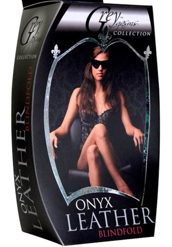 Onyx Leather Blindfold - Masks And Blindfolds