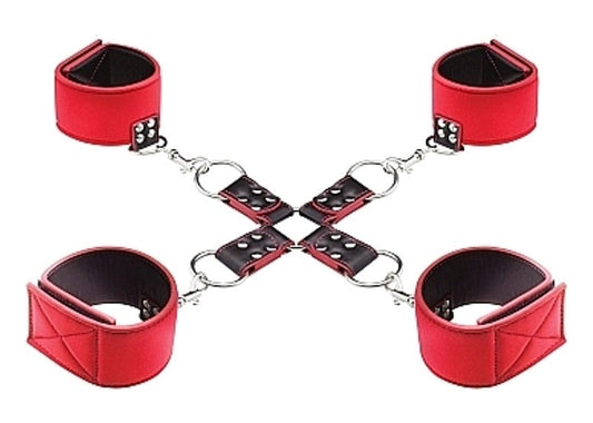 Ouch Reversible Hogtie Red - Cuffs and Restraints