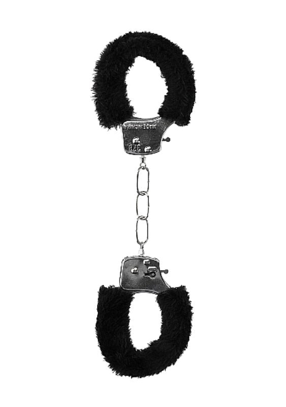 OUCH! BW Beginner's Furry Hand Cuffs Collars And Cuffs