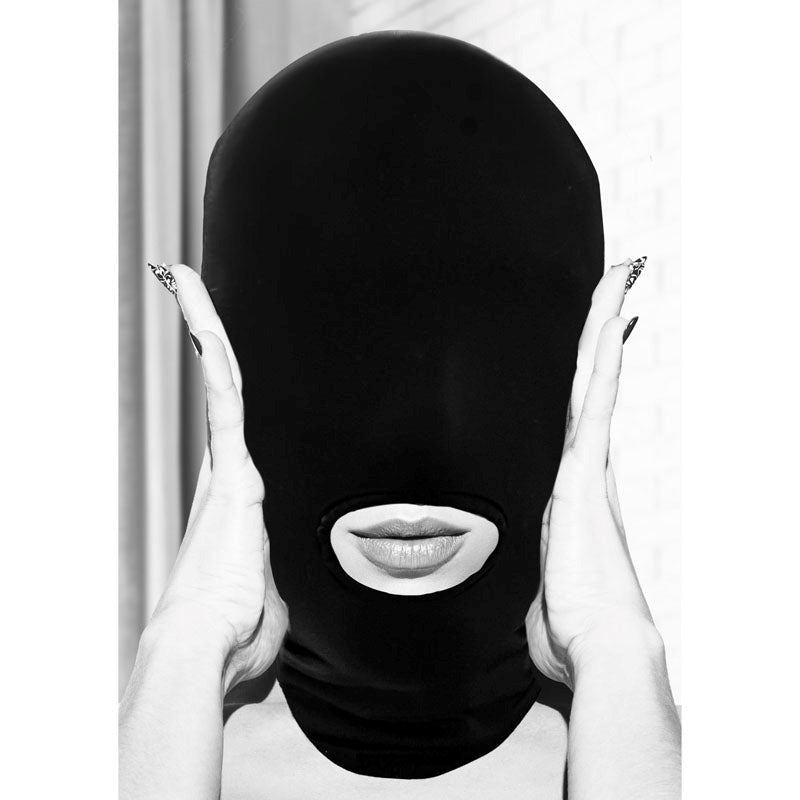 OUCH! BW Submission Mask With Open Mouth Masks And Blindfolds