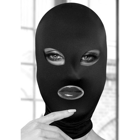 OUCH! BW Subversion Mask With Open Mouth - Masks And Blindfolds