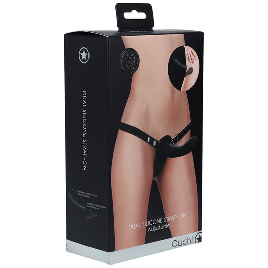 OUCH! Dual Silicone Strap-On - Unleash Unforgettable Fun - Strap On Sextoys