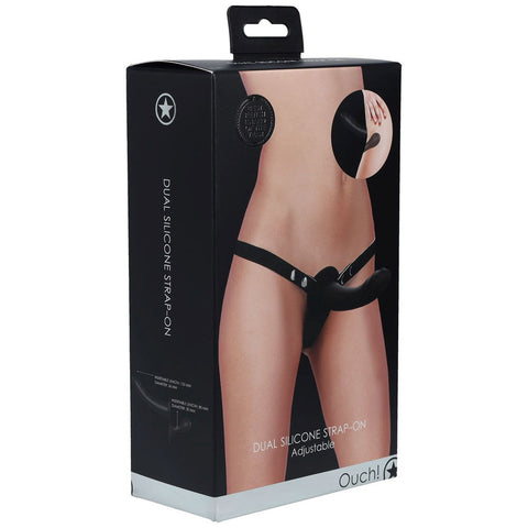 OUCH! Dual Silicone Strap-On - Unleash Unforgettable Fun - Strap On Sextoys