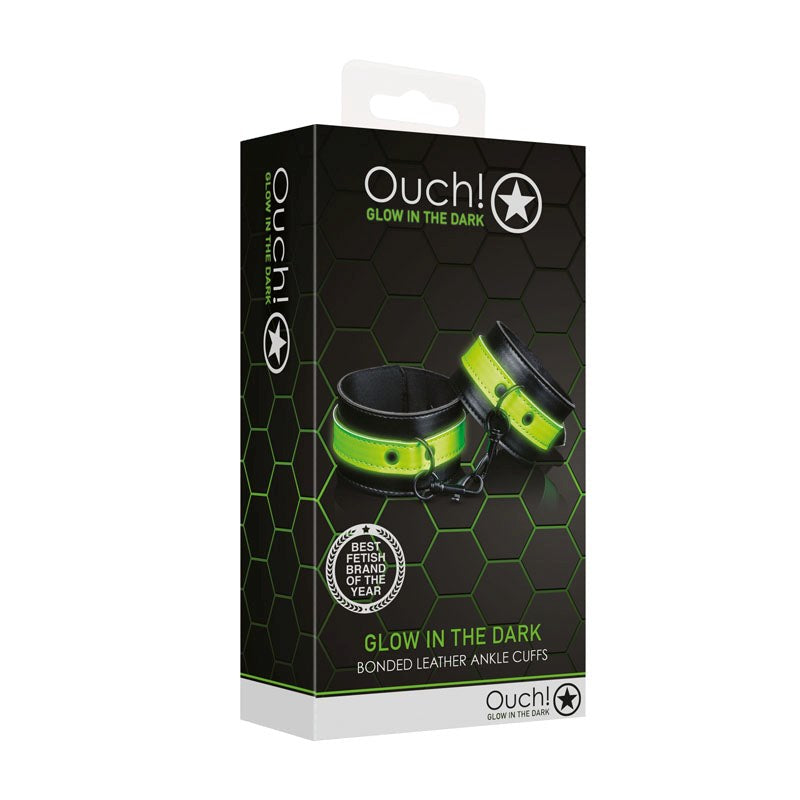 OUCH! Glow in Dark Handcuffs Collars And Cuffs