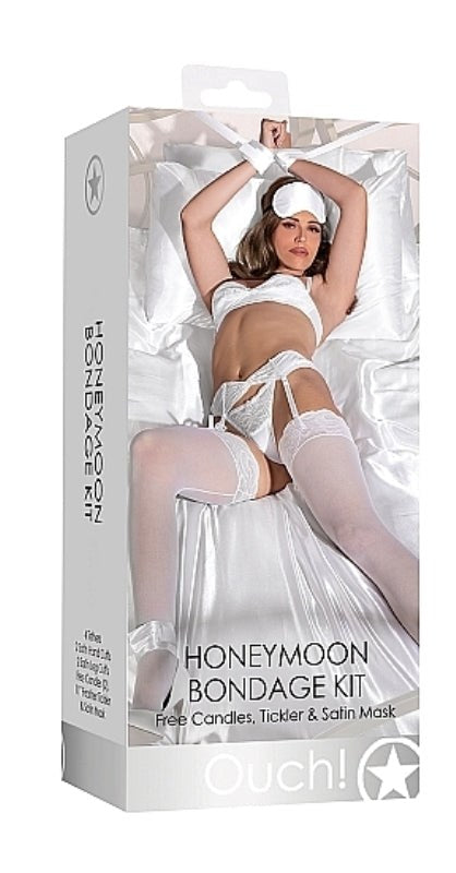 Ouch! Honeymoon Bondage Kit White Bondage Kits