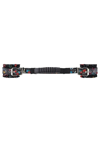 OUCH! Printed Handcuffs with Handle - Old School - Cuffs and Restraints