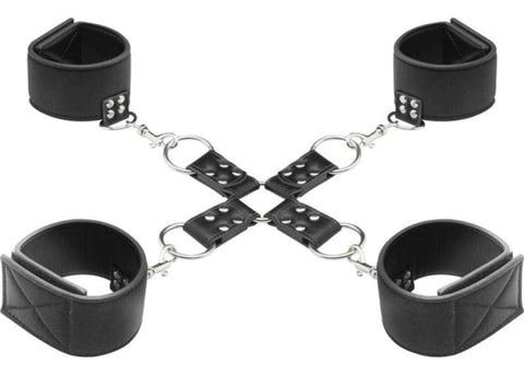 Ouch! Reversible BDSM Play Hogtie Black - Cuffs and Restraints