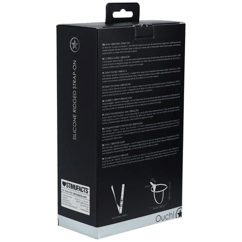 OUCH! Silicone Ridged Strap-On - Elevate Your Intimate Experiences - Realistic Dildos