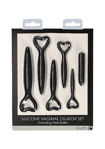 OUCH! Silicone Vaginal Dilator Set - Black - Dental and Clinical