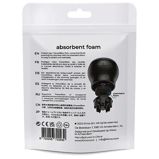 Kiiroo PowerBlow Comfort Enhancers - Absorbent Foam Inserts