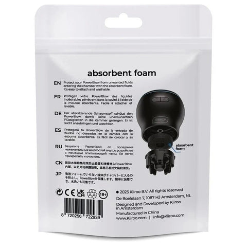 Kiiroo PowerBlow Comfort Enhancers - Absorbent Foam Inserts - Masturbators and Strokers
