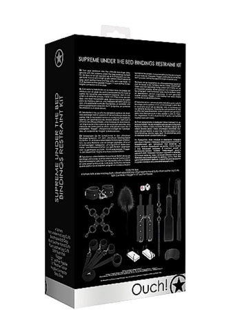 Ouch! Supreme Under the Bed Bindings Kit - Cuffs and Restraints