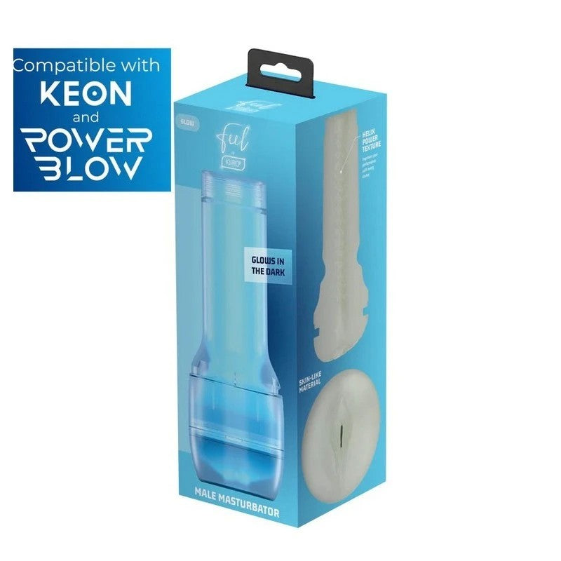 KIIROO FeelGlow - Glow-in-the-Dark Textured Stroker for Intense Pleasure Masturbators and Strokers