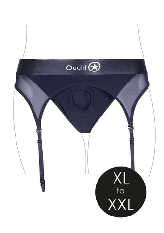 Ouch Luxurious Vibrating Strap-on Thong - Ecstatic Intimacy - Strap On Sextoys