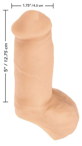 Packer Gear Ultra-Soft Silicone STP 5 inch Ivory - Strap On Sextoys