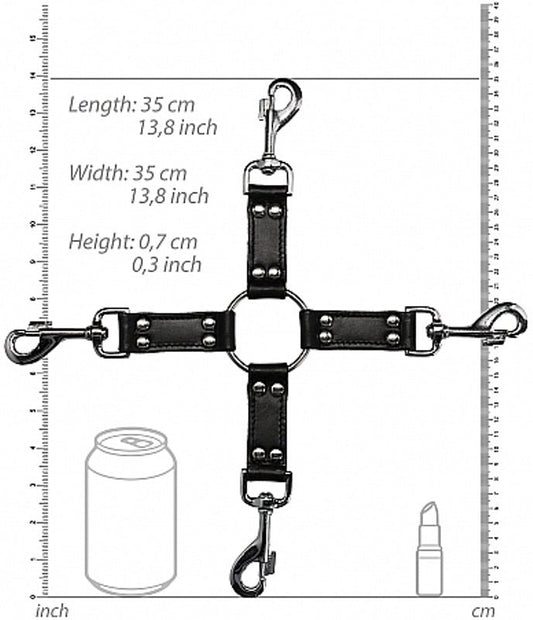 Pain 4-way Leather Hogtie - Cuffs and Restraints