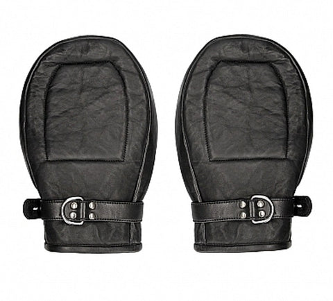 Pain Bondage Mittens Padded with Metal Teeth - Cuffs and Restraints
