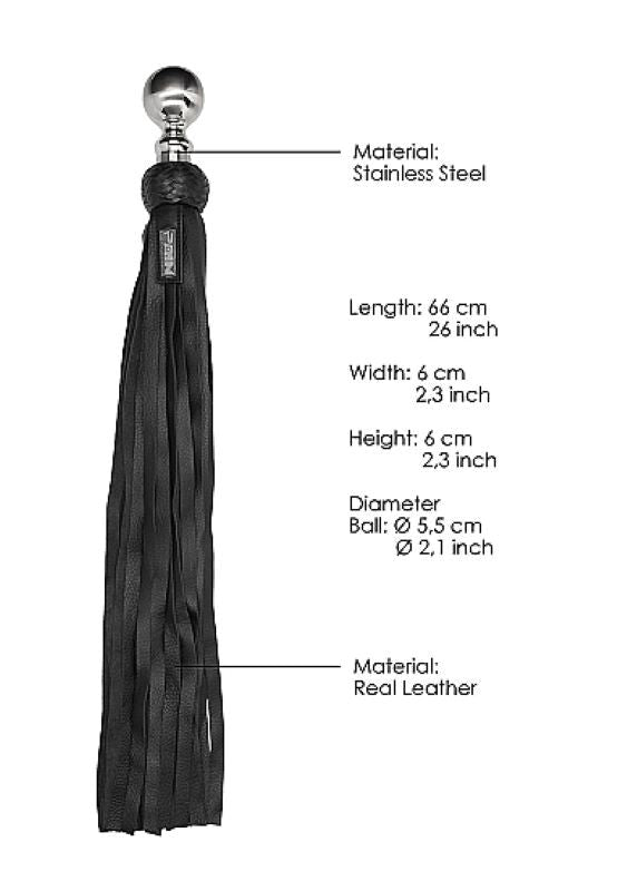 Pain Heavy Metal Ball Flogger Softy Leather Whips And Crops