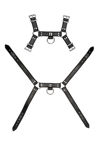 Pain Leather Male Chest Harness - Cuffs and Restraints