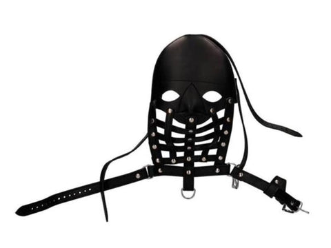 Pain Leather Male Mask - Bondage Hoods