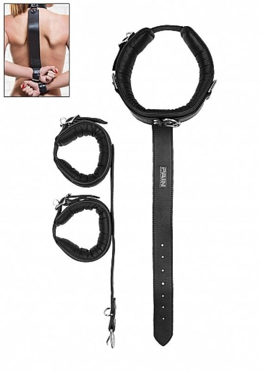 Pain Long Fist Mistt Quality Calf Leather Cuffs and Restraints
