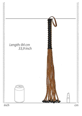 Pain Medieval Braided Whip with 12 Tails - Whips And Crops