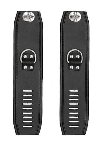Pain Restraint Handcuff with Padlock Black - Cuffs and Restraints