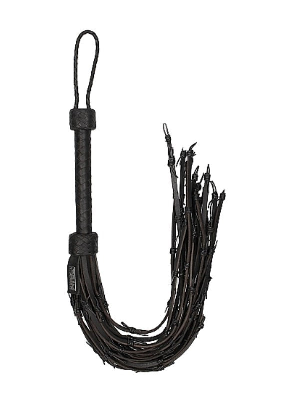 Pain Saddle Leather with Barbed Wire Flogger Whips And Crops