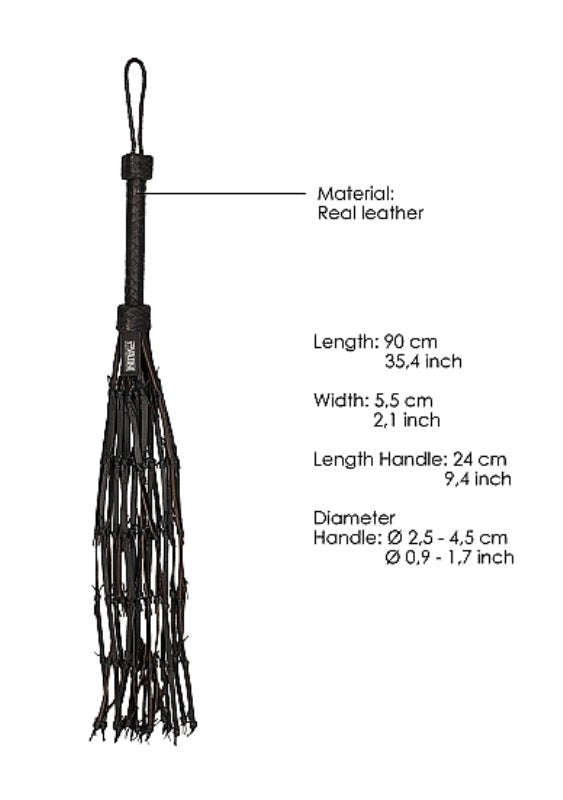 Pain Saddle Leather with Barbed Wire Flogger Whips And Crops