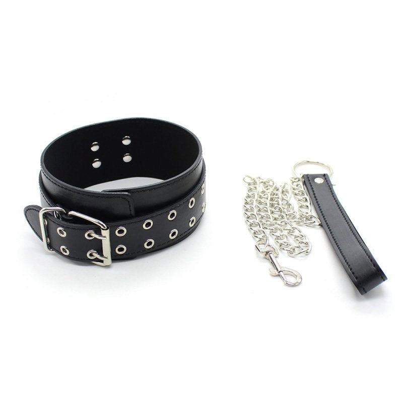 Pins Buckle Collar With D-Ring Collars and Leads