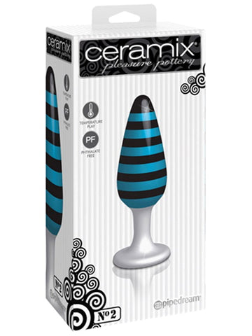 Pipedream Ceramix No 02 Glass Anal Plug - Glass Sex Toys