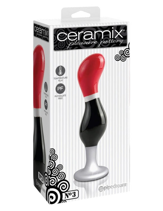 Pipedream Ceramix No 03 G Spot Curved Dildo {% if variant != 'Default Title' and variant != blank %} {% endif %} Glass Sex Toys