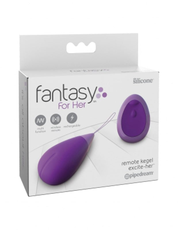 Pipedream Fantasy for Her Remote Kegel Excite-Her Love Eggs and Kegel Exercisers