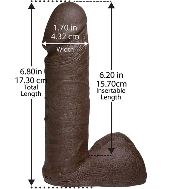 Platinum The Tru Ride Realistic 6 inch Chocolate Realistic Dildos