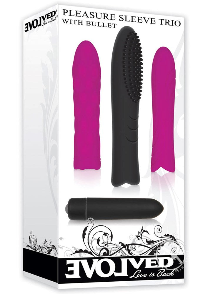 Pleasure Sleeve Trio with Bullet Bullet Vibrators