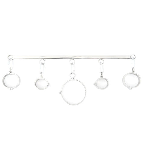 Refined Restraint - Luxurious Stainless Steel Bondage Kit - Spreaders and Hangers