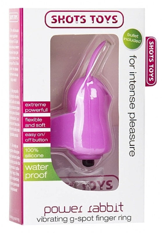 Power Rabbit Vibrating G-Spot Finger Ring - Rabbit Vibrators