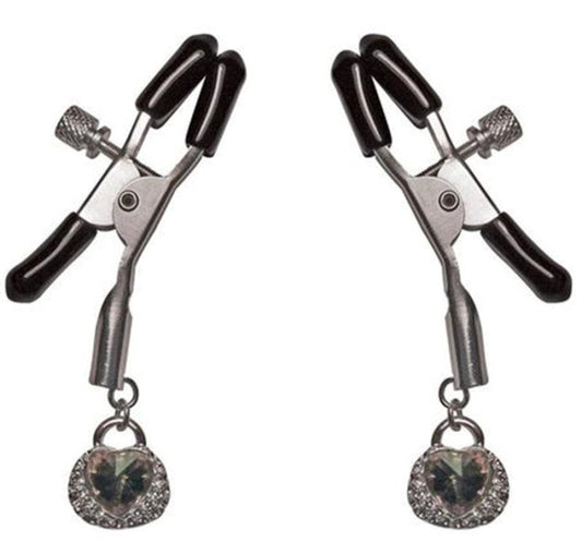 Precious Heart Nipple Clips - Nipple and Clit Clamps