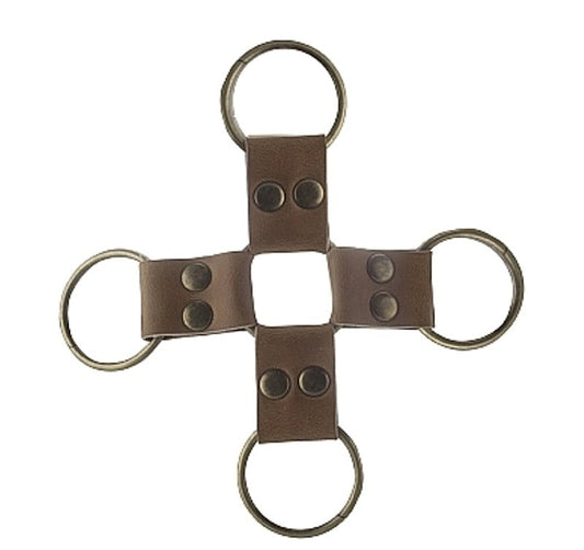 Premium Bonded Hogtie Brown - Cuffs and Restraints