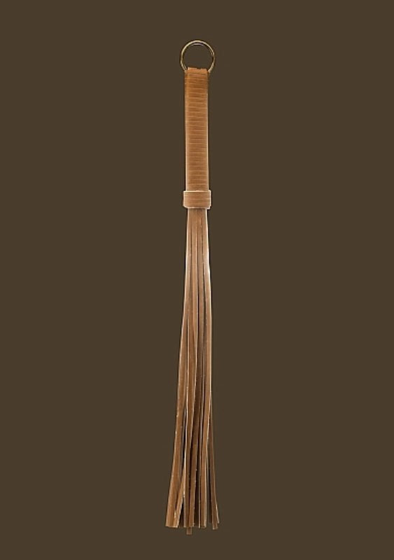 Premium Bonded Leather Whip Brown Whips And Crops