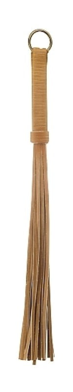 Premium Bonded Leather Whip Brown - Whips And Crops