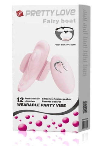Pretty Love Fairy Boat Wearable Panty Vibe - Remote Control Vibrators