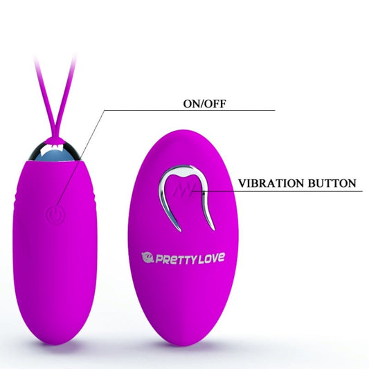 Pretty Love Jenny Wireless Remote Vibrating Egg Love Eggs and Kegel Exercisers